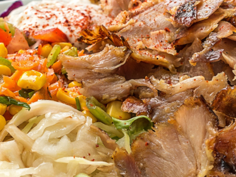 Photo d’un assortiment d'ingredients mélangé